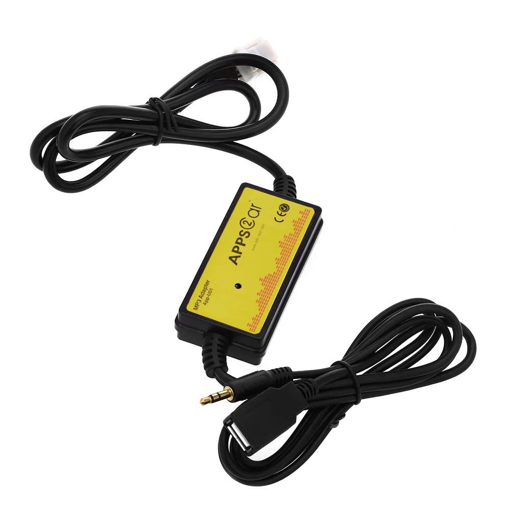 

APPS2CAR Car Audio Interface MP3 USB / SD Adapter 12P Connect Digital CD Changer for Toyota