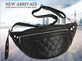 

2019 personalized casual pockets chain chest bag men and women waist pack
