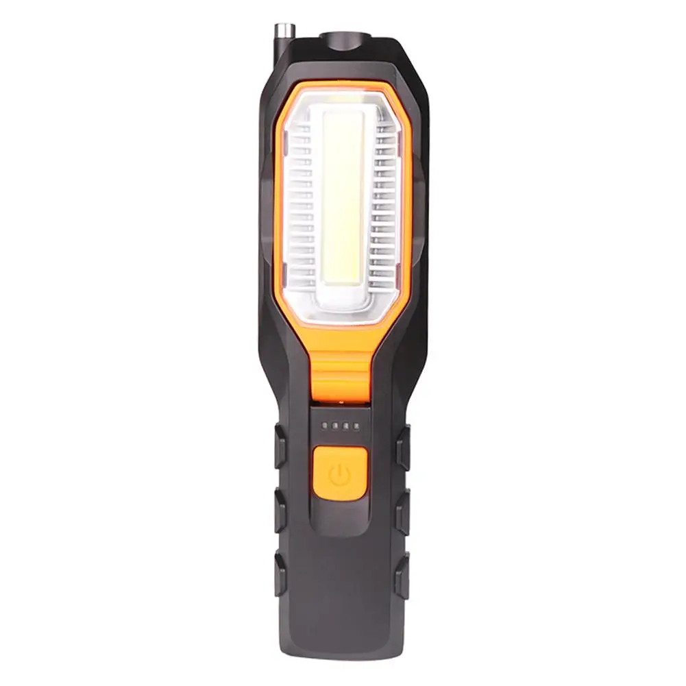 T6 1000 Lumens Multifunction 3 in 1 COB+ LED 180 Rotation Workshop Torch Lamp With Magnet Folding Design - Emitting Color: Orange