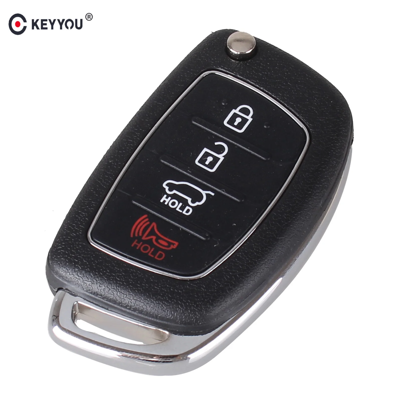 KEYYOU 4 Buttons Flip Folding Remote Key Shell Fob Case For HYUNDAI Mistra Santa Fe Sonata Tucson Accent I30 I40 I45 KEYYOU 4 Buttons Flip Folding Remote Key Shell Fob Case For HYUNDAI Mistra Santa Fe Sonata Tucson Accent I30 I40 I45