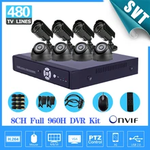 Home 8 channel CCTV Camera System 8CH full 960h D1 security DVR recorder 480TVL Outdoor indoor Camera Surveillance Kit SK-074