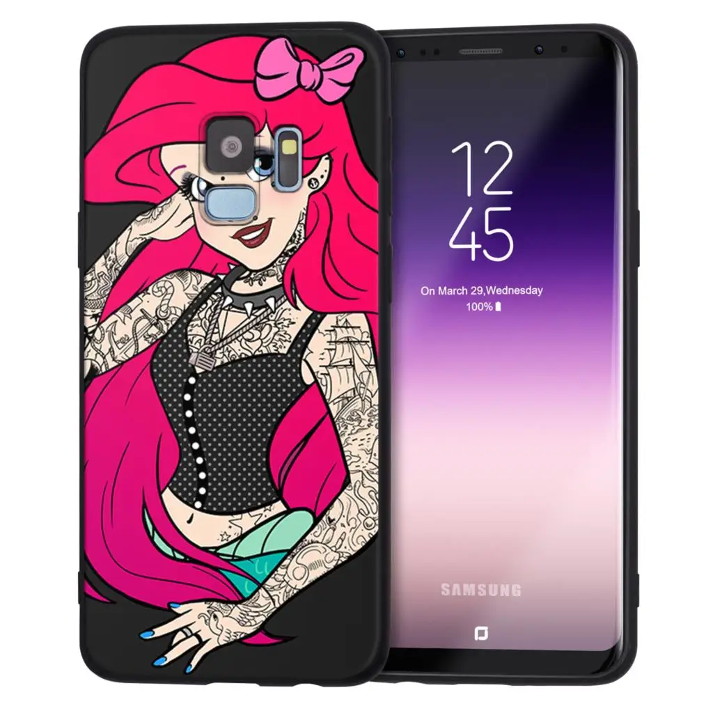 Татуировка для отдыха в ночном клубе, чехол для samsung Galaxy S10 S9 S8 плюс S10e S7 край A6 A8 плюс J7 J5 J3 мягкий силиконовый чехол с бантом