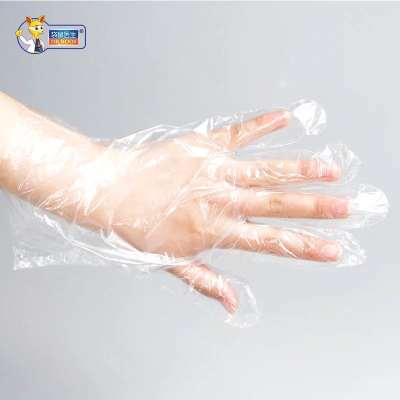 

100pcs/box Disposable Gloves PE Gloves One-off Plastic Gloves