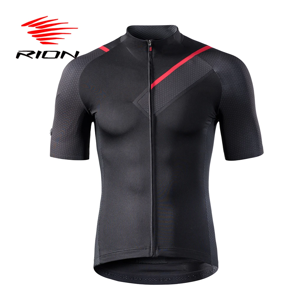 RION Ciclismo hombres camisetas de manga corta bicicleta carreras Downhill Tops Retro 2018 MTB montaña bicicleta Motor camiseta Camisa Ciclismo