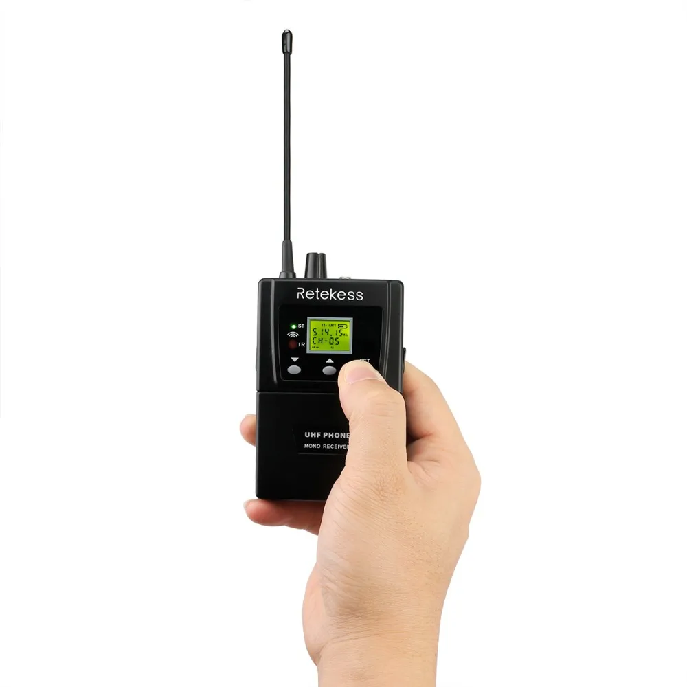 Retekess T127 RF اللاسلكية مؤتمر نظام الترجمة الفورية Bodypack الخصر-شنت الصوت استقبال ل اجتماع Retekess T127 RF اللاسلكية مؤتمر نظام الترجمة الفورية Bodypack الخصر-شنت الصوت استقبال ل اجتماع