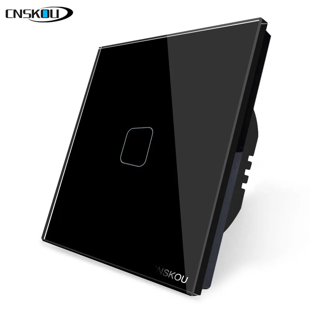 CNSKOU Европейский 220 V 1/2/3 местный 1 позиционный белый серый Стекло настенный