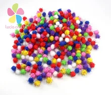 144pcs 10mm Chenille Stems Bendaroos Christmas Plush Ball Hair Root Diy Children Toys Wholesale 22010008 10HS144