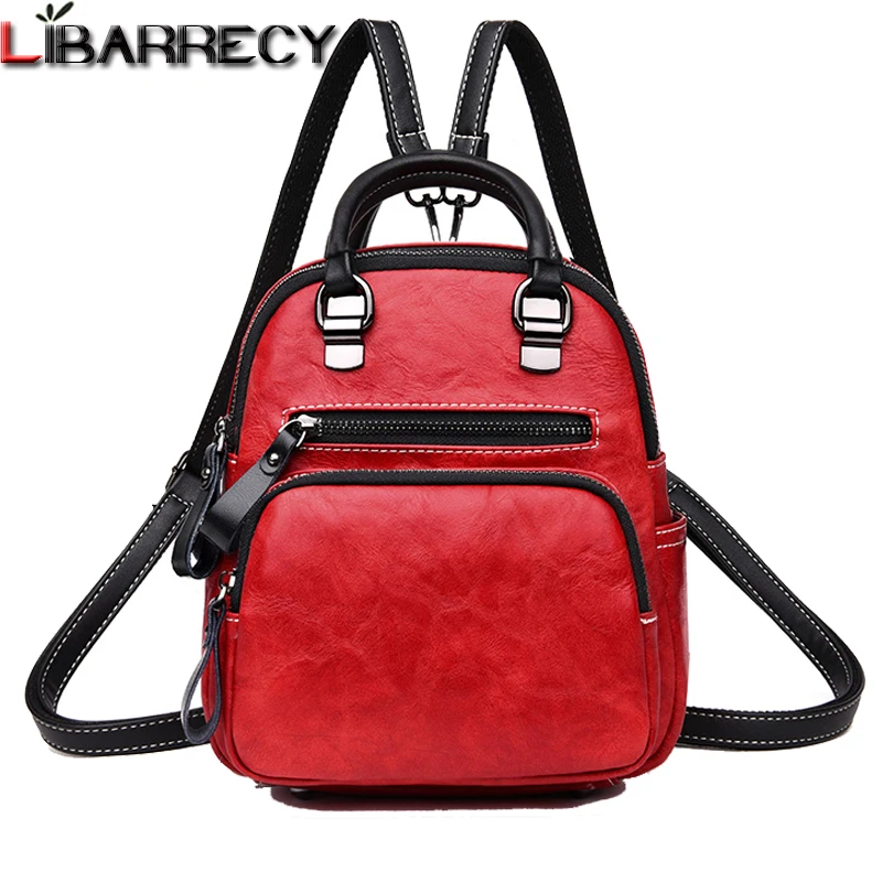 

Brand Leather Backpack Female Fashion Backpack Women Large Capacity School Bag for Girl Simple Leisure Shoulder Bags for Women
