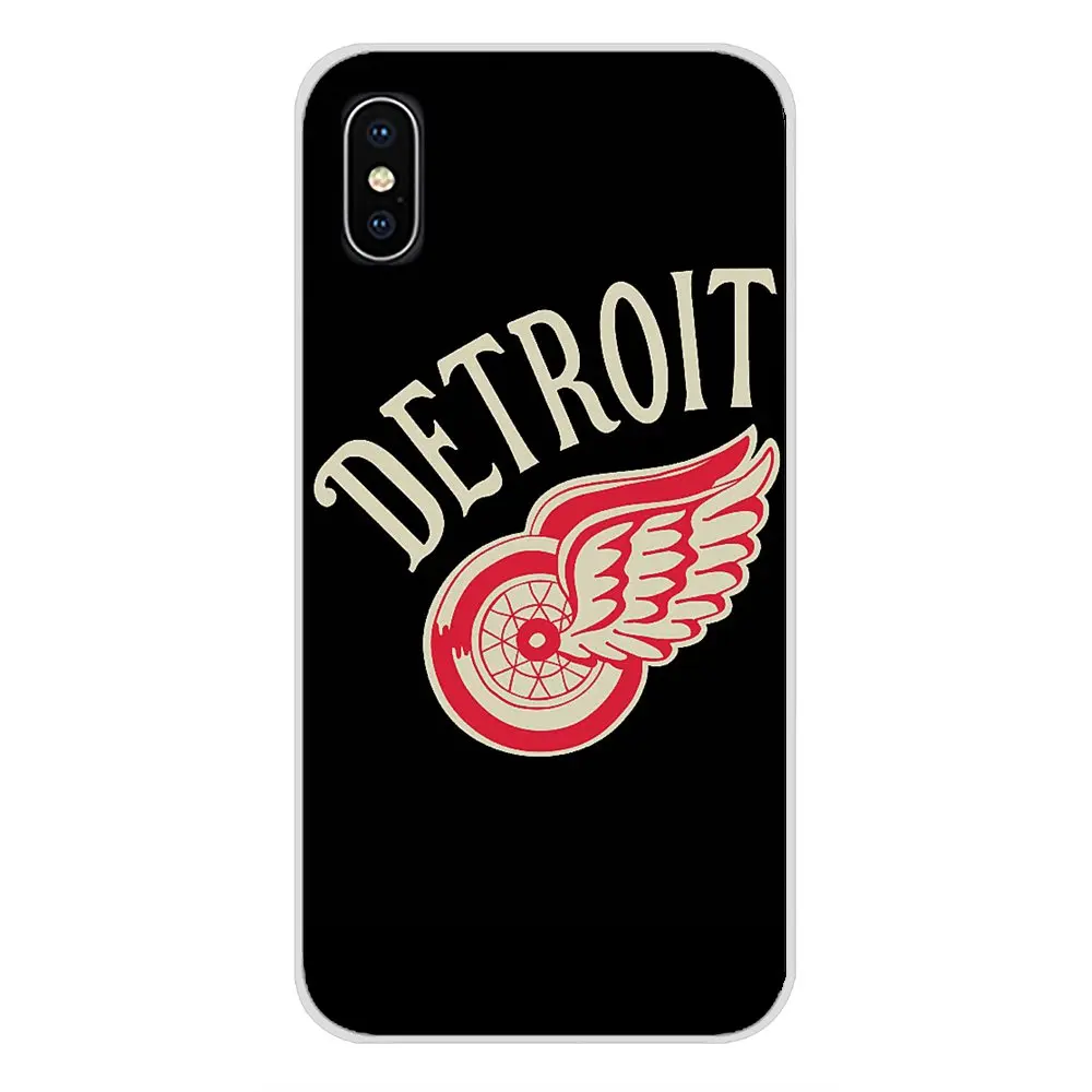 Силиконовый чехол для телефона с изображением хоккея Detroit Red Wings для Apple iPhone X XR XS MAX 4 4S 5 5S 5C SE 6 6S 7 8 Plus ipod touch 5 6 - Цвет: images 2