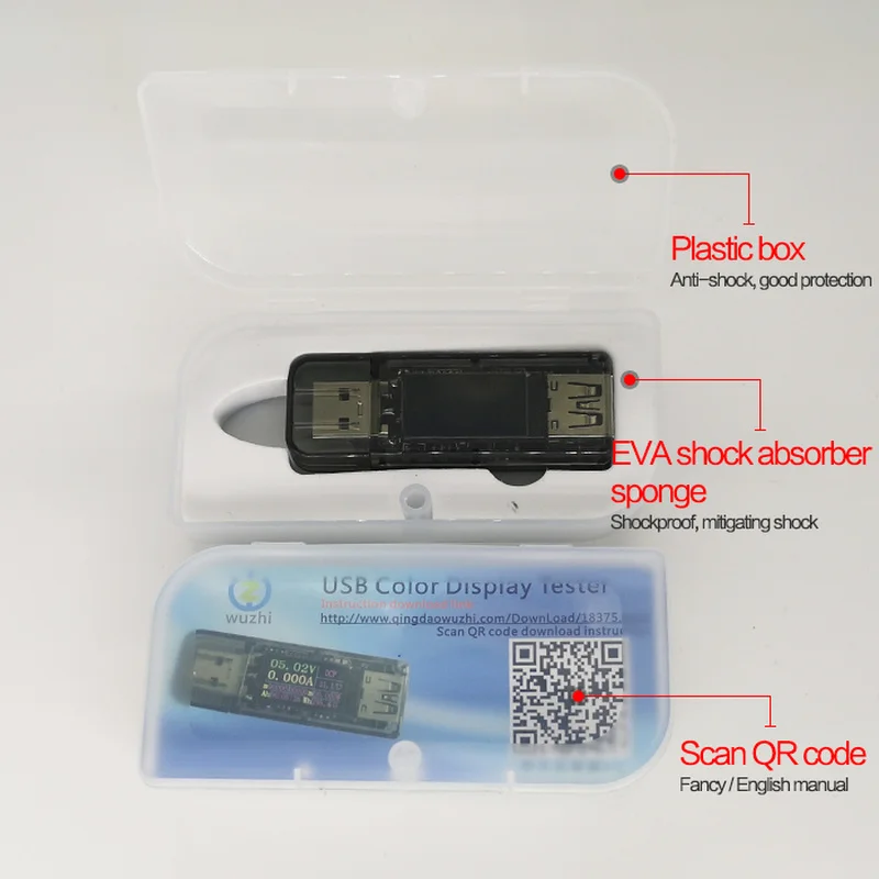 Цифровой USB тестер постоянного тока 30 в 5 А измеритель емкости и напряжения QC 2 0 3