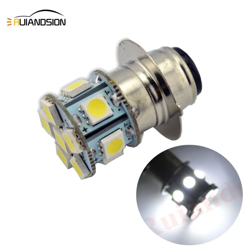 6VDC 12VDC H6M P15D 12SMD 5050 LED Motorcycle 0.6W 240LM Hi/Lo Beam Fog