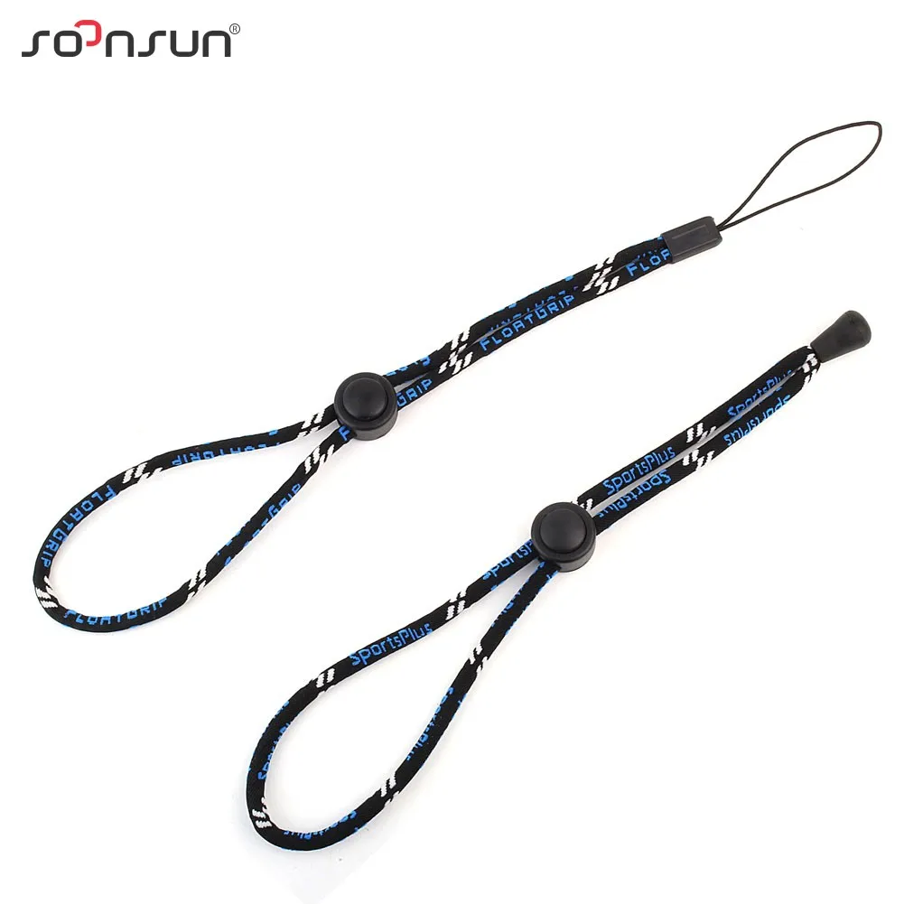 

SOONSUN 2PCS Adjustable Safety Wrist Strap String Hand Lanyard Rope Cord for GoPro Hero 3+ 4 5 6 7 Tripod Monopod Pole Accessory