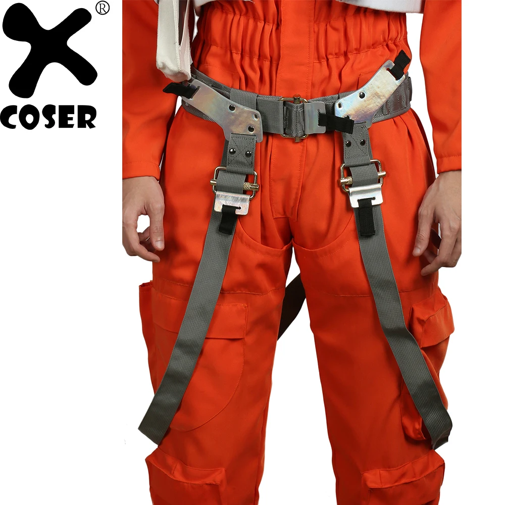 

XCOSER Star Wars: The Force Awakens Cosplay Props Poe Dameron Brown PU Belt With Gun Holster Halloween Party Cosplay Accessories