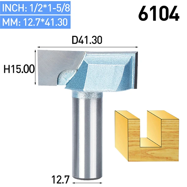 HUHAO 1 шт. хвостовик 1/" 1/4" ЧПУ для очистки нижней части фрезы Деревообрабатывающие инструменты биты для дерева двойная флейта карбид наконечник Концевая фреза - Длина режущей кромки: 6104