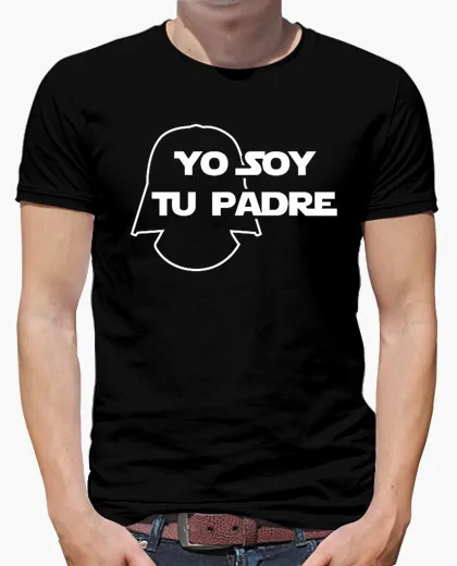 Весна Новые Поступления мужчины футболки Yo soy tu padre Короткие Случайные
