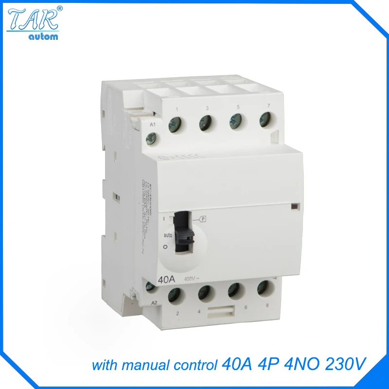 

40A Home 4P AC contactor with manual control function 4NO