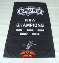 Custom flag The SAN Antonio spurs flag 3FTx5FT 150X90CM Banner 100D Polyester NBA flag