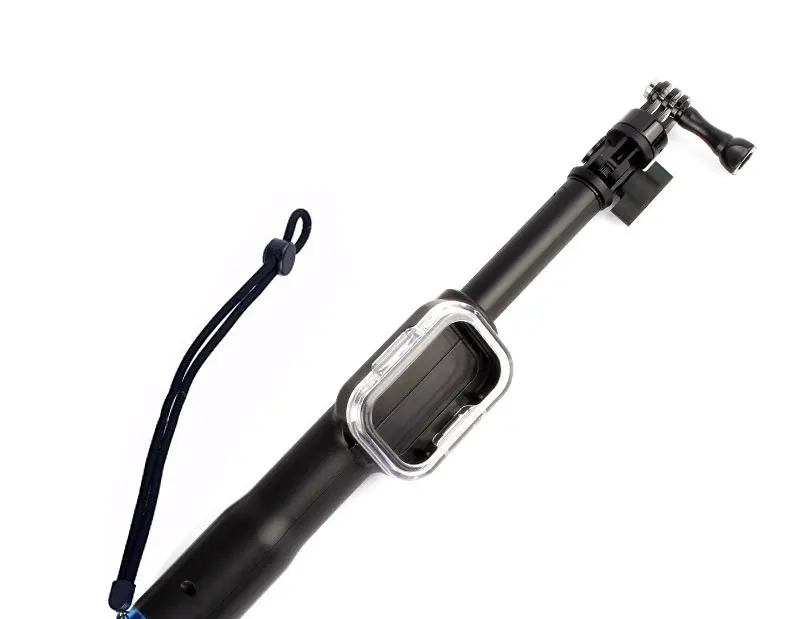 39 Inch Waterproof Selfie Stick for Gopro Hero 5 6 4 3 Session Camera With WIFI Remoter Clip For Go Pro Monopod Accessory (1)