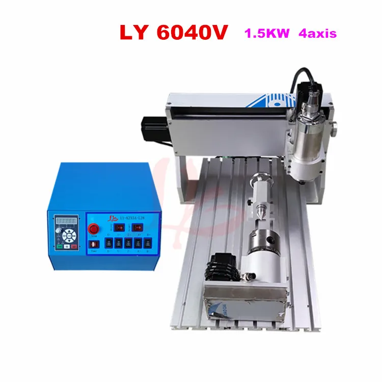 

4 axis CNC Router 6040 1.5KW CNC Milling Machine Metal Engraving Machine