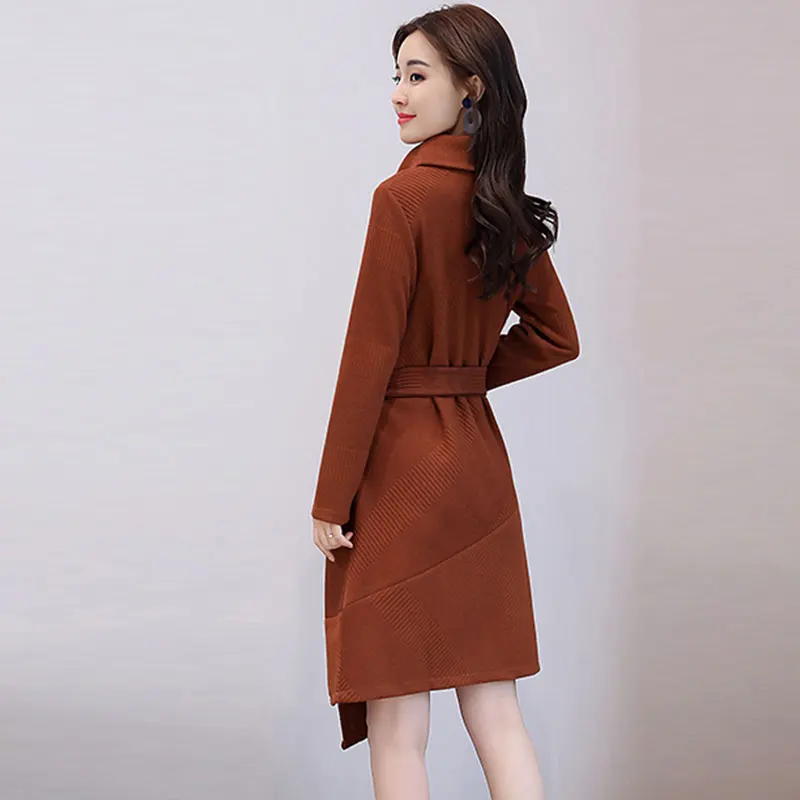 Трикотажное платье с длинным рукавом на осень/зиму|fashion women dress|women dresswomen fashion dress |