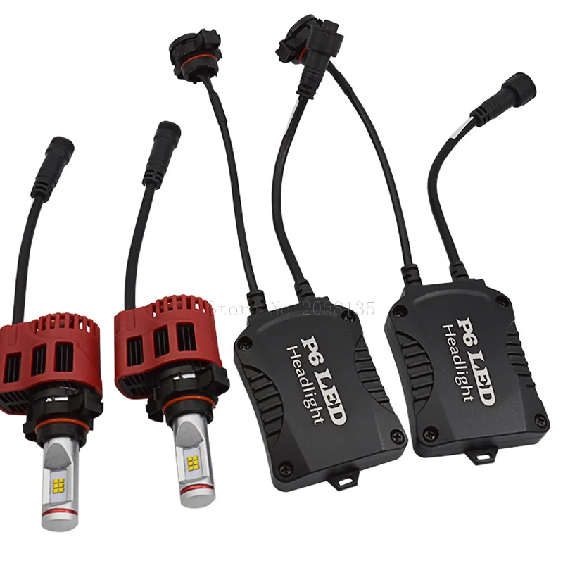 

High quality NEW 1Set DC11V-30V 45W 9000LM LED Headlight 5202 socket P6 360 Degree angle LED Bulb Canbus Kit