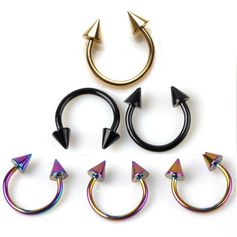 Кольцо для пирсинга носа хирургическая сталь 5 шт.|body piercing jewelry|piercing jewelrylabret lip |