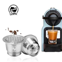 ICafilas для Nespresso многоразовые фильтры для кофе из нержавеющей стали капсулы для эспрессо металлические многоразовые кофейные чашки капсулы