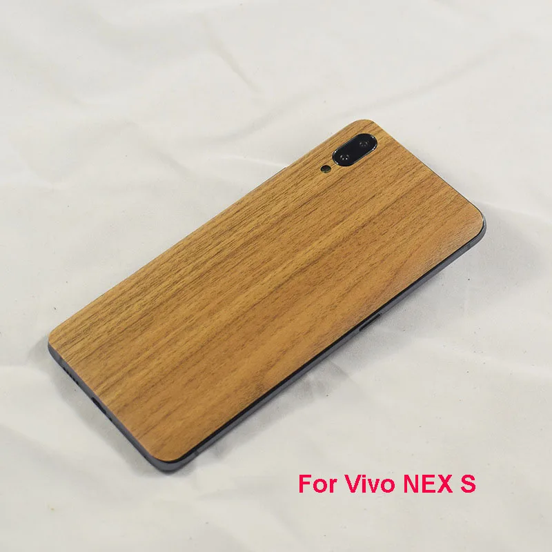 MLLSE Newest High Simulation Wood Grain Sticker 3M Phone Back Paste Sticker For Vivo NEX S Wood Skin Protective Film Sticker (4)