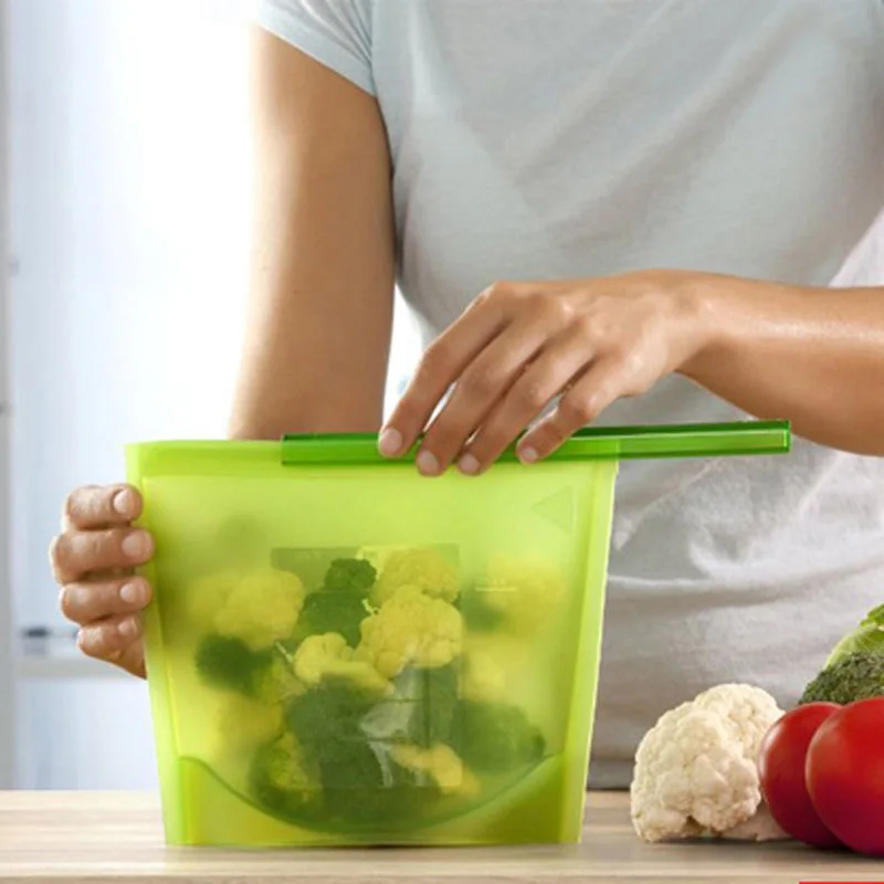 1 шт. пищевые силиконовые свежие сумки домашняя герметизация пищевых продуктов мешок-органайзер для хранения кухонные гаджеты кухонные принадлежности для инструментов