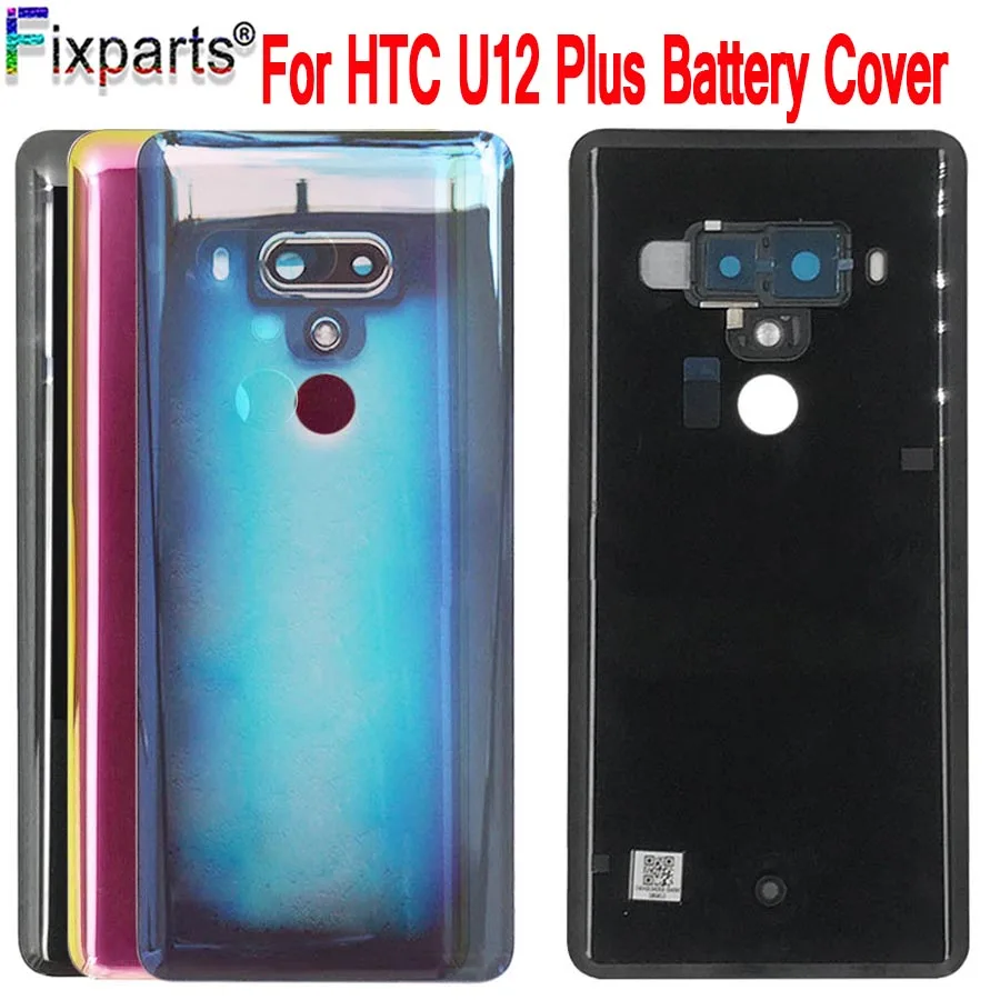 Новый корпус HTC U12 Plus Крышка батарейного отсека для задняя крышка с объективом