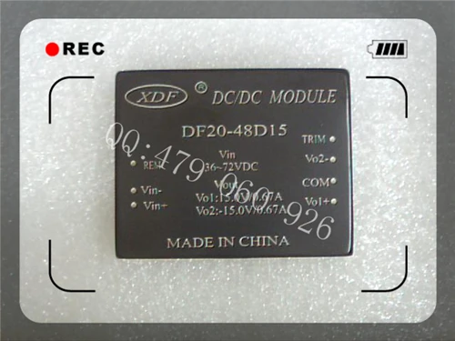 

[ZOB] XDF xindafei power module 20W 48V 15V DC-DC DF20-48D15 --5PCS/LOT