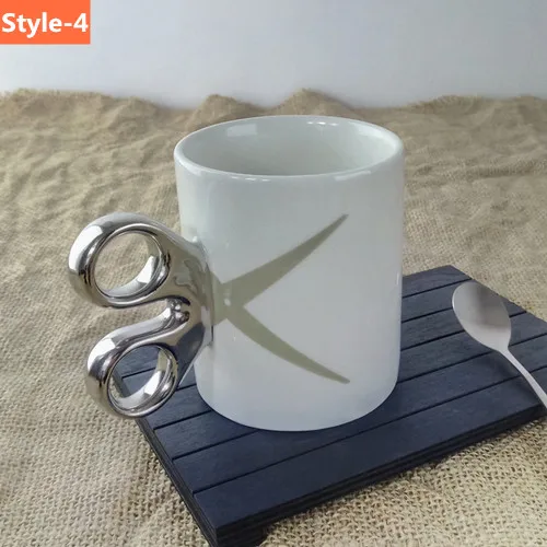 Novelty scissors Ceramic Cup Personality scissors Note Milk Juice Lemon