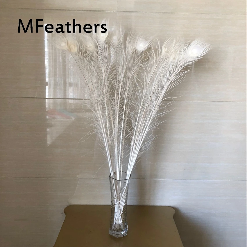 Plumas De Pavo Real De Ojos Grand Natural, 25-65CM, Para Boda
