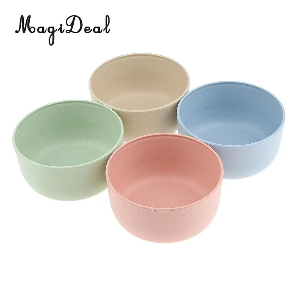 MagiDeal 4pcs Outdoor Camping Picnic Bowl Anti Scald Tableware Assorted Color Dish