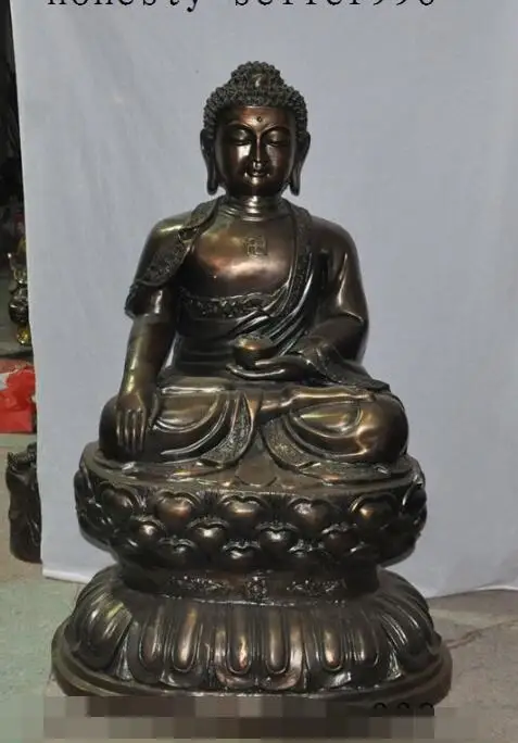 

S05633 40"tibet buddhism Bronze sakyamuni Shakyamuni Tathagata Medicine Buddha statue