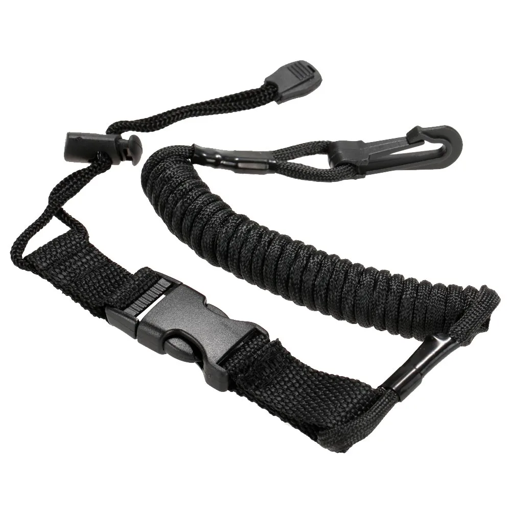 Buy 1pc Coiled Paddle Leash Kayak Canoe Safety Rod