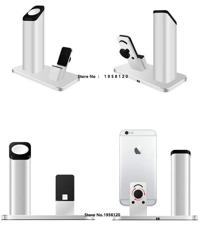 

2016 The new listing of the exclusive sales of Apple mobile phone charging cradle support all metal Iwatch watch charging base