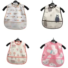 EVA водонепроницаемые нагрудники для кормления детей, регулируемые детские Мультяшные нагрудники, одежда для кормления детей, фартук для малышей, бандана