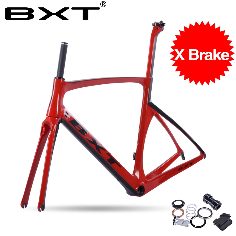 

BXT carbon road frame bicycles 2017 X brake Road bike chinese carbon frames cycling bicycle frame with fork carbon road bike DI2