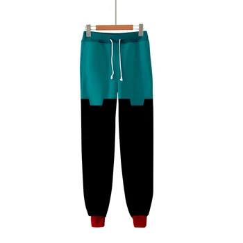 

My hero academia autumn winter sports pants unisex role-playing casual 2018 thin section plus velvet thickening hip hop pants