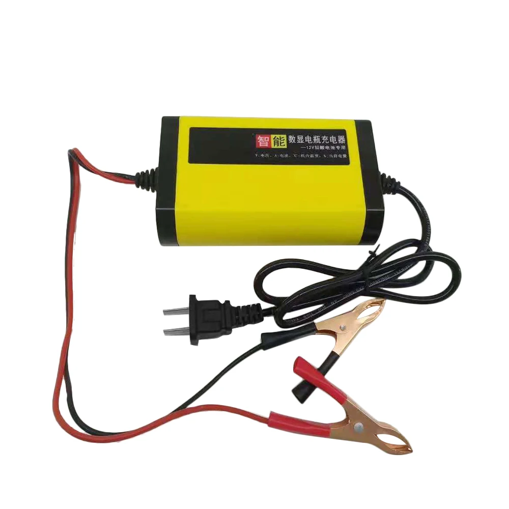 

Full Automatic Car Motorcycle Battery Charger 12V 2A Smart 3 Stages Lead Acid AGM GEL Intelligent LCD Display