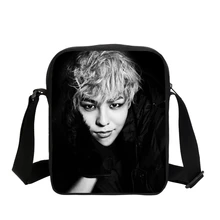 Корейские звезды сумки-почтальонки с рисунком для девочек-подростков GD вентиляторы лучший подарок школьные маленькие сумки модные мужские сумки через плечо