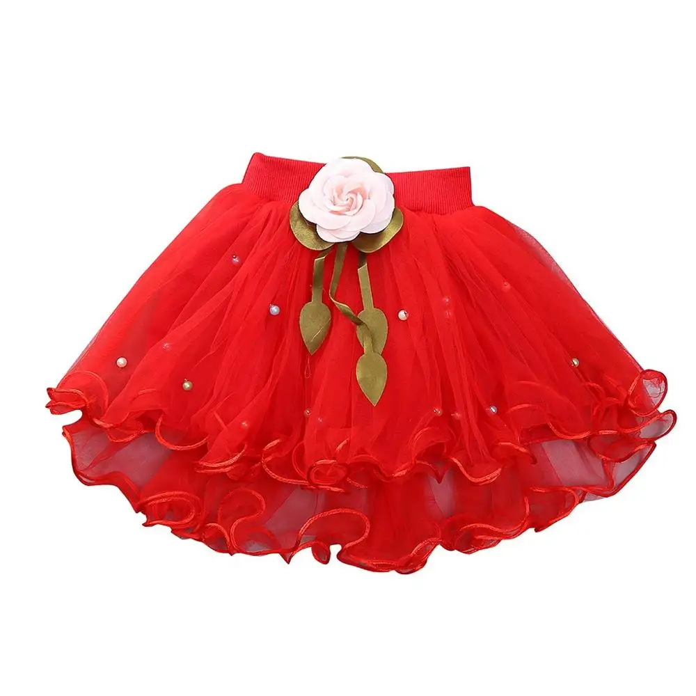 Г. новая милая детская юбка-пачка из марли для маленьких принцесс - Цвет: Красный