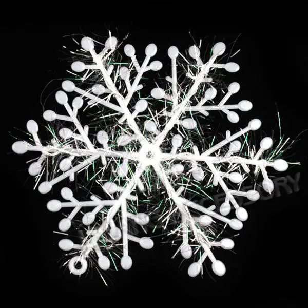 3 шт очаровательные снежинки на Рождество украшения Висячие аппликация рождественские украшения