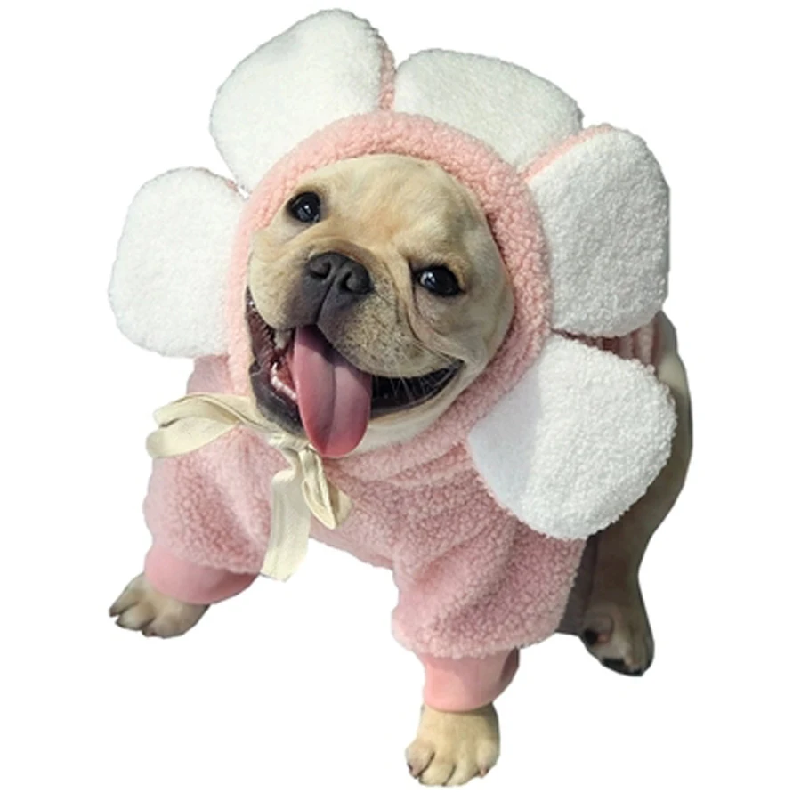 

Cute Popular Dog Hoodie French Bulldog Clothes Pink Clothing For Dog Bulldog Frances Sphynx Pomeranian Dog Clothes 5d0146