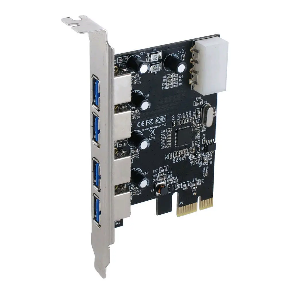 SuperSpeed 5 Гбит 4 порта USB 3.0 PCIe Управление карта/PCI Express USB3.0 конвертер адаптер