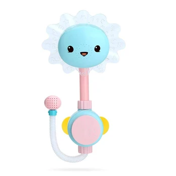 

Baby Funny Water Game Bath Toy Bathing Tub Sunflower Shower Faucet Spray Water Swimming Bathroom Bath Toys For Children New