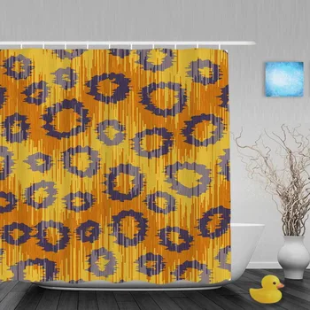 

Abstract Animal Spots Decor Bathroom Shower Curtain Unique Pattern Designs Shower Curtains Waterproof Polyester Fabric With Hook