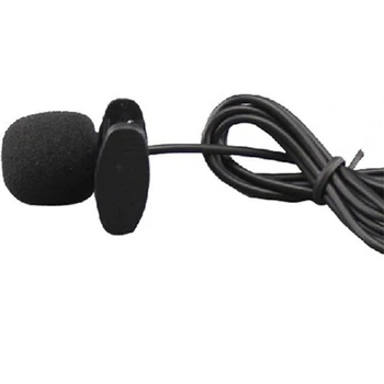 

5pcs 3.5mm Mini Studio Speech Mic Microphone Clip On Lapel Brooch Black Clip for PC Desktop Notebook Live Props Wholesale