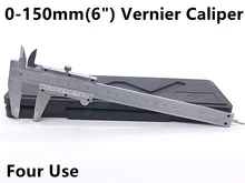 Cheapest prices 0~150mm 6 Inch 0.02mm Carbon Steel Vernier Caliper Rule Micrometer Gauge/measuring Instrument Worldwide